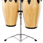 Meinl Percussion MCC-SET-NT Marathon Classic Series Conga Set with Stand, Natural Finish