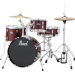 Pearl RS584CC91 Roadshow 4-Piece Drum Set, Wine Red