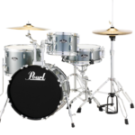 Pearl RS584CC706 Roadshow 4-Piece Drum Set, Charcoal Metallic